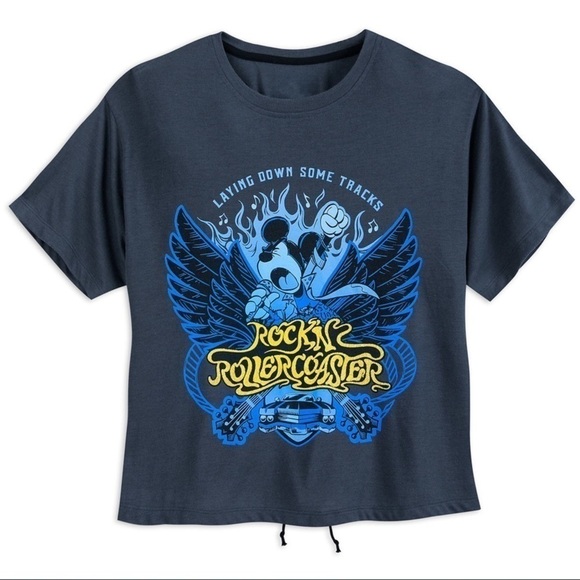 Disney Mickey Rockin’ Roller Coaster Lace Up Top​​​​​​​​​​ - Picture 1 of 3